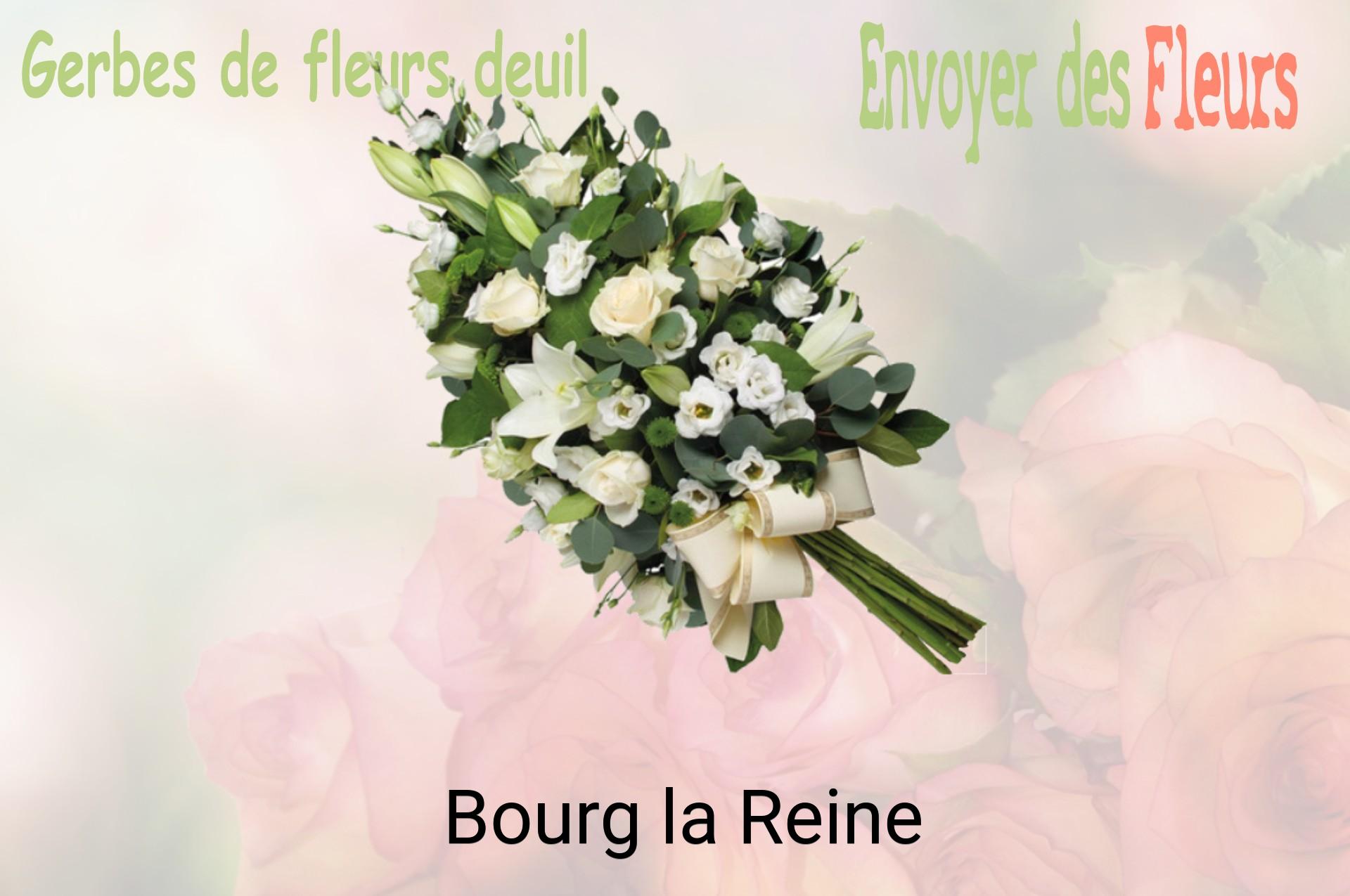 Gerbe de fleurs de deuil livrée à Bourg-la-Reine